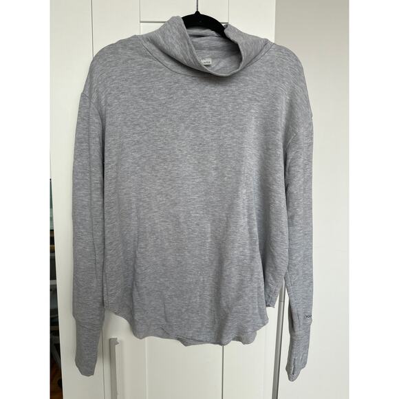 Offline by Aerie Gray Mock Neck Pullover Buttery Soft Sweatshirt Size M Like New - Picture 1 of 7